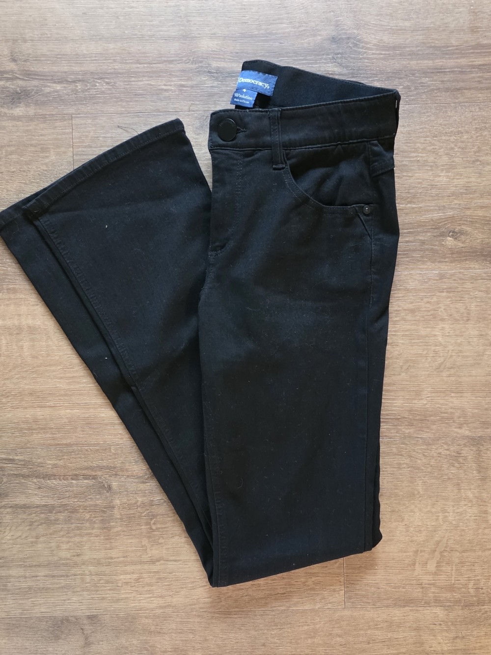 Democracy Ab Solution Black Bootcut Jeans Size 4 Stretch
